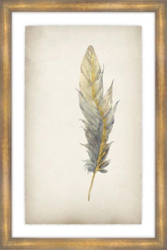 media image for gilded feathers iv by bd art gallery lba 52bu0104 bu fr4106 4 262