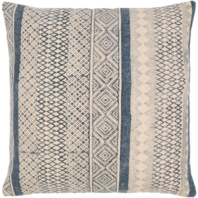product image for Janya Cotton Blue Pillow Flatshot Image 99