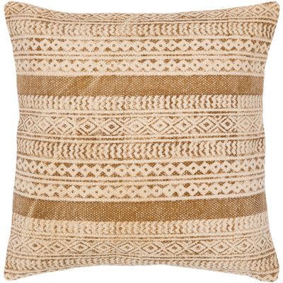 product image for Janya Cotton Beige Pillow Flatshot Image 81