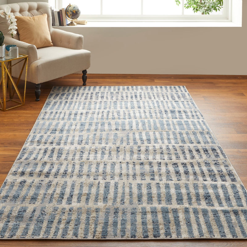 media image for wyllah nomadic geometric blue ivory rug by bd fine cmar39kibluivyc16 8 248