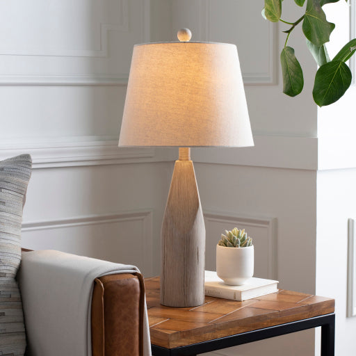 media image for June Linen Brown Table Lamp Styleshot 2 Image 217