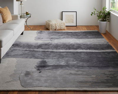 product image for ramiro abstract contemporary hand tufted charcoal ivory rug by bd fine anyr8921chlivyh00 7 88