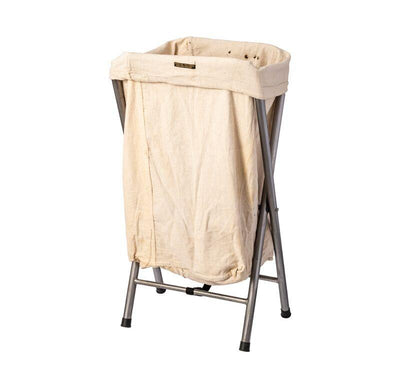 product image for vintage folding laundry hamper off white design by puebco 3 98