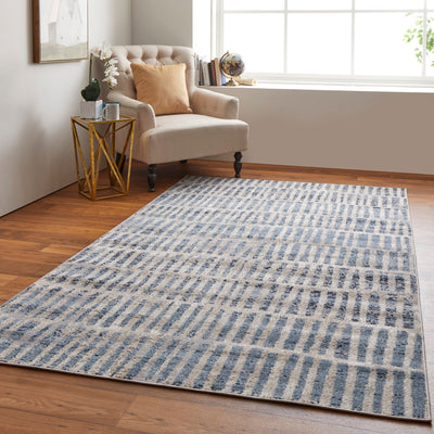 product image for wyllah nomadic geometric blue ivory rug by bd fine cmar39kibluivyc16 9 34