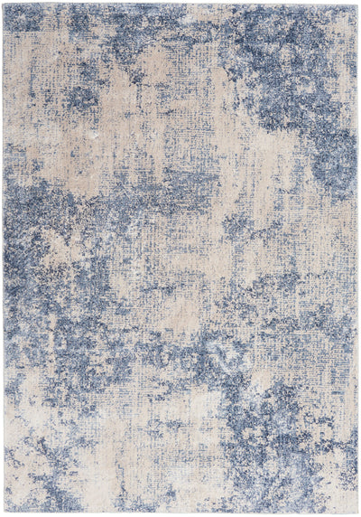 product image of silky textures ivory blue rug by nourison 99446709653 redo 1 582
