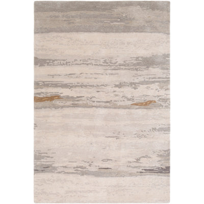 product image for Kavita Viscose Light Gray Rug Flatshot Image 26