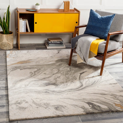 product image for Kavita Viscose Grey Rug Roomscene Image 81