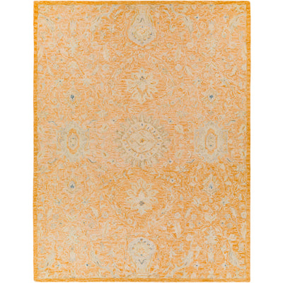 product image for Lazio Wool Orange Rug Flatshot Image 12