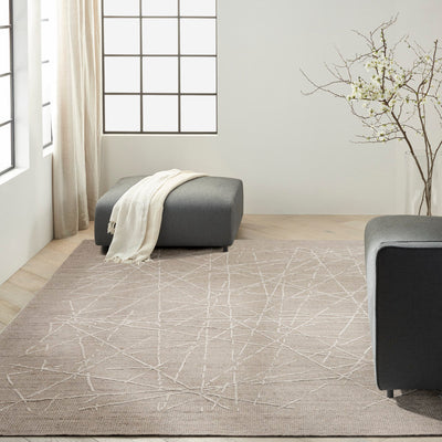 product image for Calvin Klein Wander Taupe Modern Indoor Rug 8 30