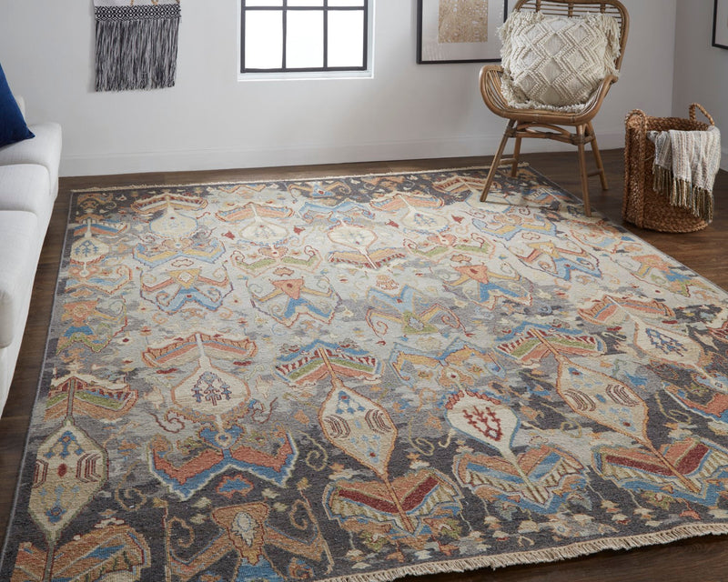 media image for pierson nomadic hand knotted charcoal multi rug by bd fine leyr0563chlmltj55 8 272