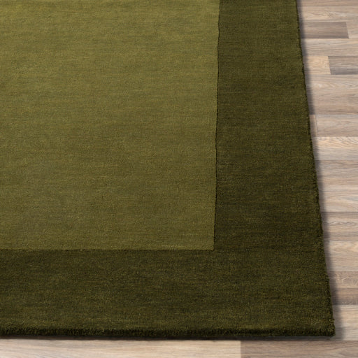 media image for Mystique Wool Dark Green Rug Front Image 261