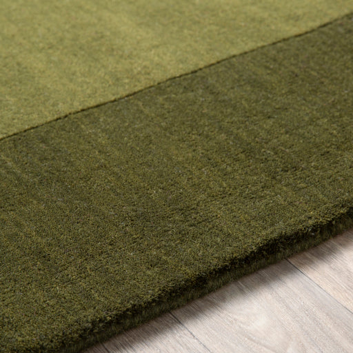 media image for Mystique Wool Dark Green Rug Texture Image 252