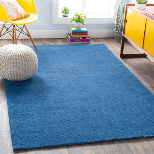 media image for Mystique Wool Dark Blue Rug Roomscene Image 277