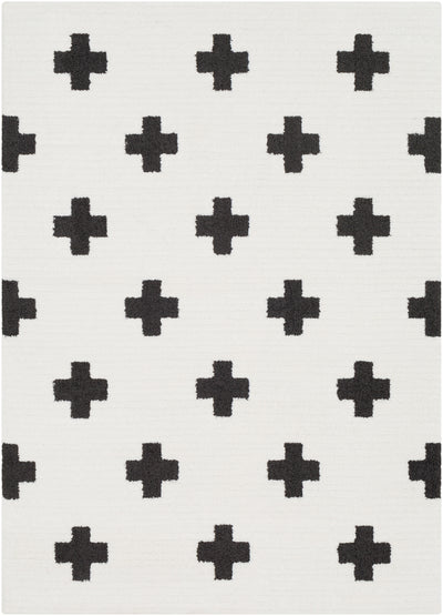 product image of moroccan shag rug in white black design by surya 1 1 588