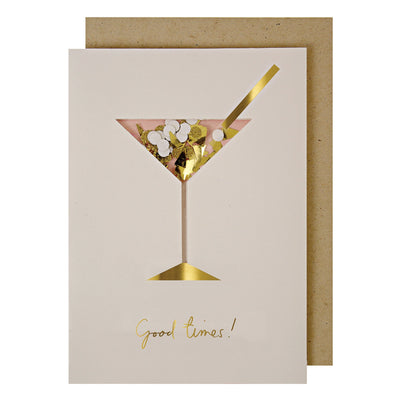 product image of cocktail confetti shaker birthday card by meri meri mm 132625 1 545