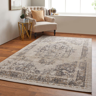 product image for wyllah traditional medallion ivory brown rug by bd fine cmar39klivybrnc16 9 16