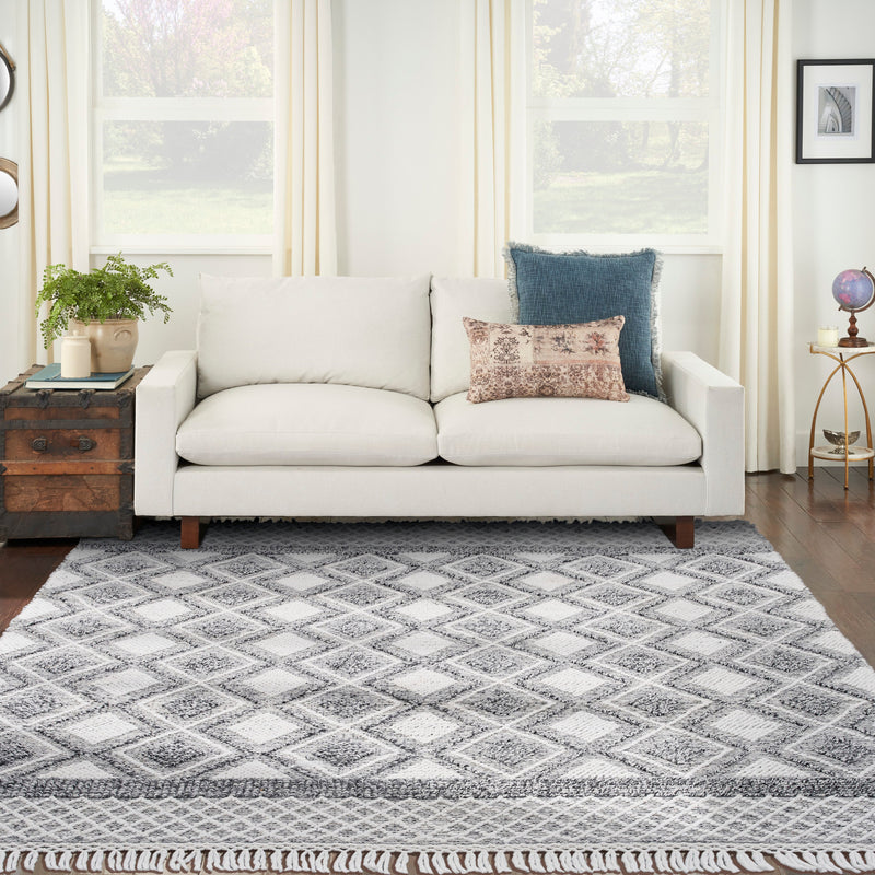 media image for series 3 handmade grey ivory rug by nourison 99446882684 redo 6 215