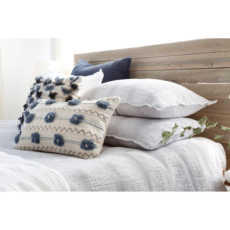 media image for nantucket matelasse collection in grey design by pom pom at home 3 267