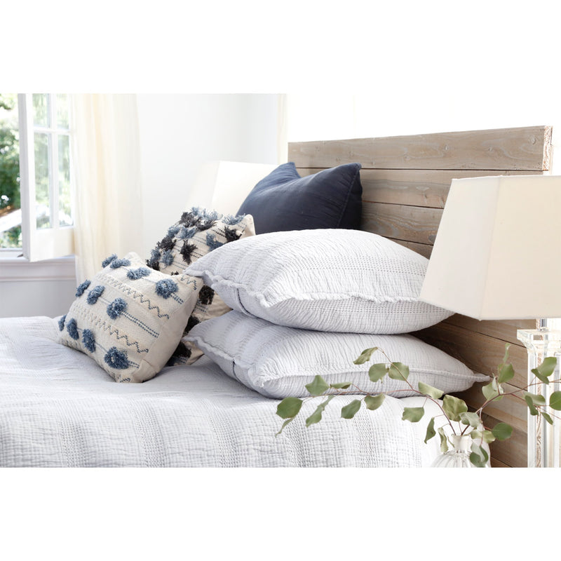 media image for nantucket matelasse collection in grey design by pom pom at home 2 220