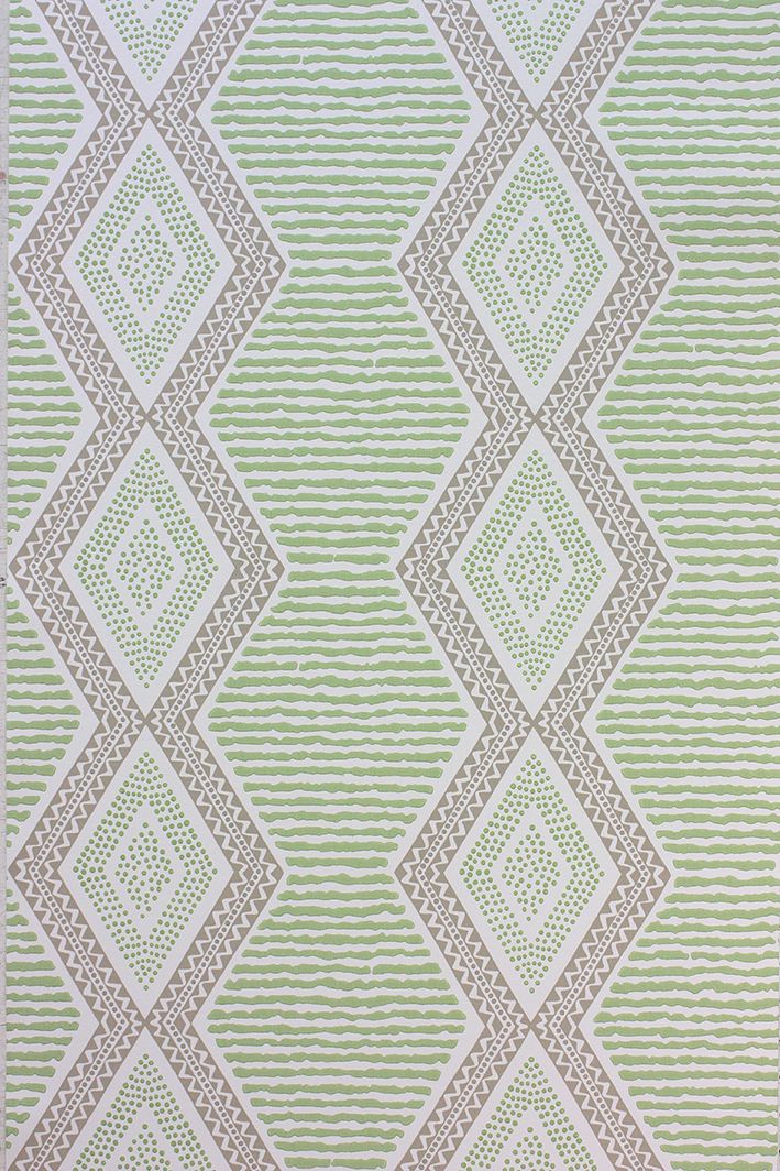 media image for Belle Ille Wallpaper in green from the Les Reves Collection by Nina Campbell 251