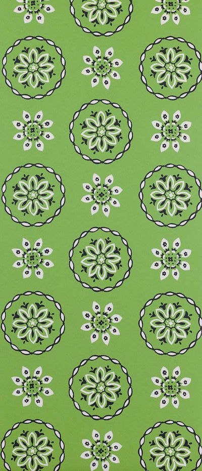 product image for Garance Wallpaper in green from the Les Indiennes Collection by Nina Campbell 56