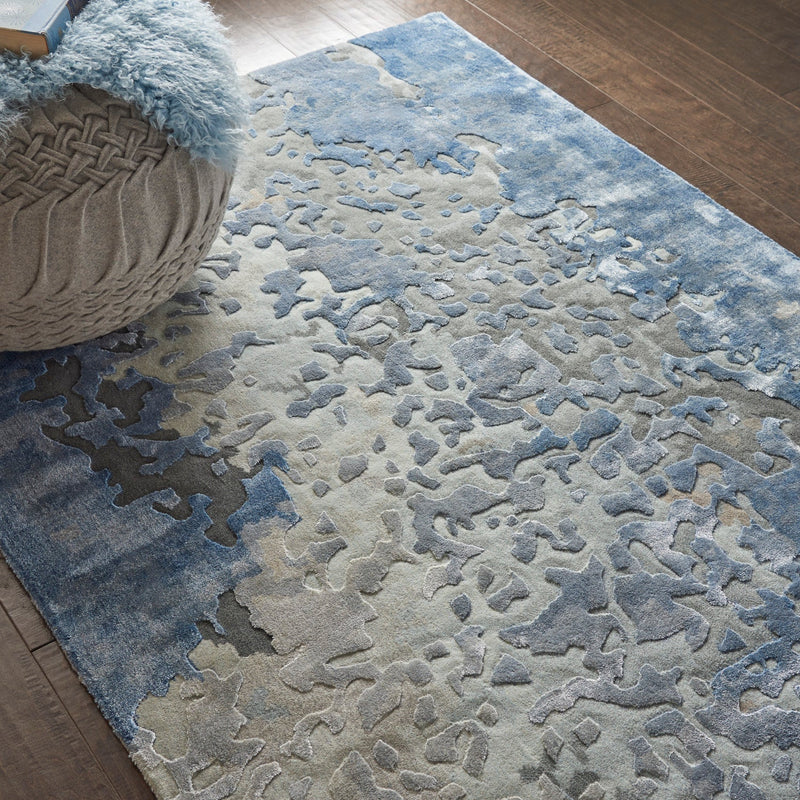 media image for Nourison Home Prismatic Denim Modern Rug By Nourison Nsn 099446471161 7 289