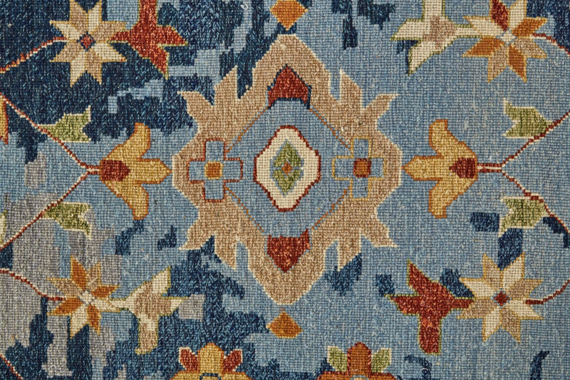 media image for pierson oushak wool rug hand knotted blue rug by bd fine leyr0587blu000j55 2 225