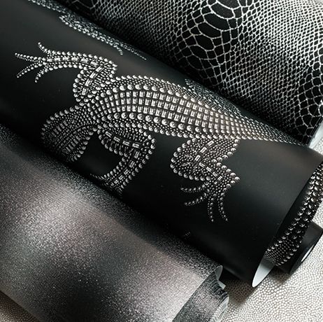 media image for Komodo Wallpaper in gray Color by Osborne & Little 257