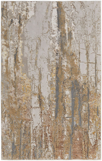 product image of Tripoli Abstract Ivory/Gold/Brown Rug 1 561