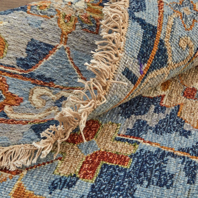 product image for pierson oushak wool rug hand knotted blue rug by bd fine leyr0587blu000j55 4 5