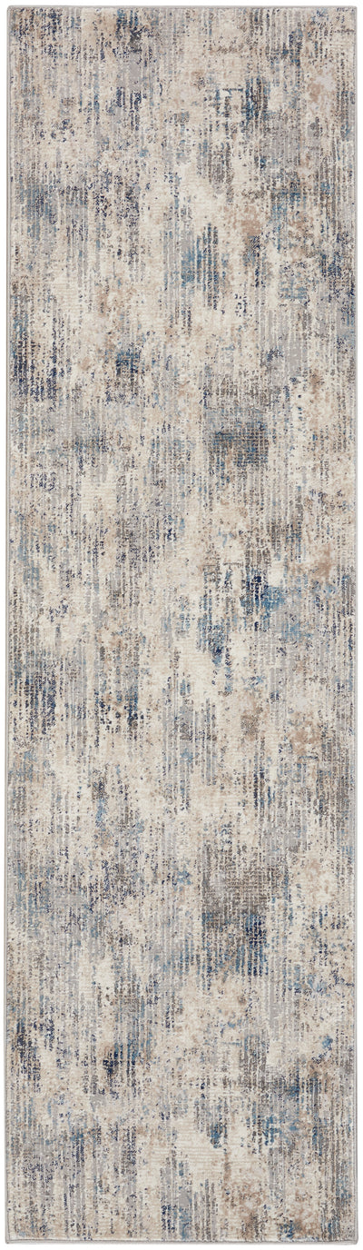 product image for ck022 infinity ivory grey blue rug by nourison 99446079213 redo 5 7