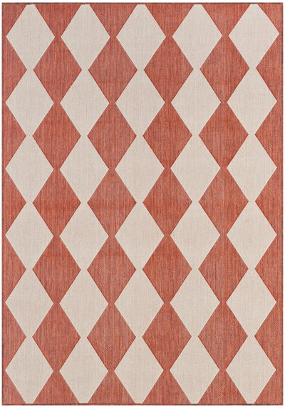 product image of Positano Indoor Outdoor Terracotta Geometric Rug By Nourison Nsn 099446938176 1 575