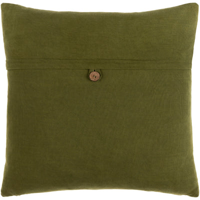 product image of Penelope Cotton Dark Green Pillow Flatshot Image 598