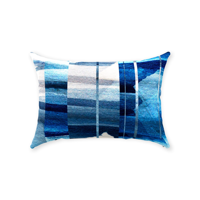 product image for indigo offset throw pillow by elise flashman 5 53
