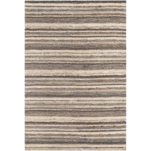 media image for Petra Jute Grey Rug Flatshot Image 235