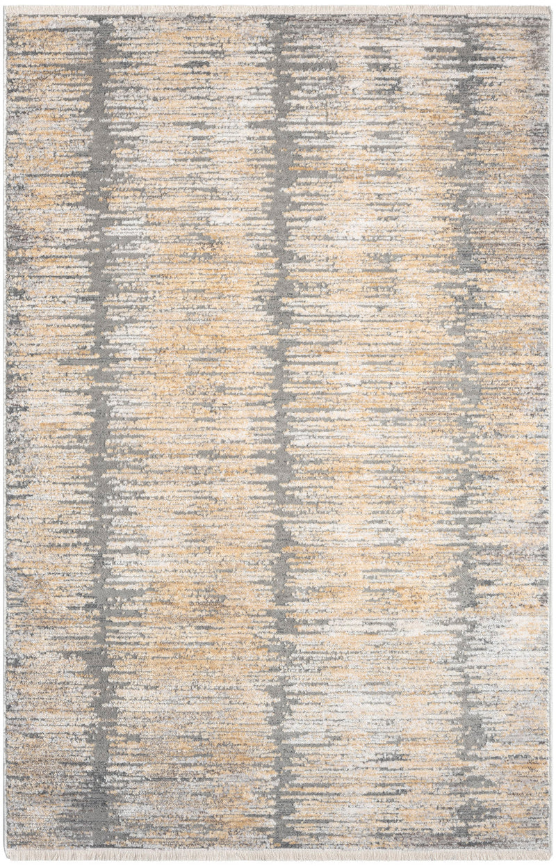 media image for Nourison Home Abstract Hues Grey Gold Modern Rug By Nourison Nsn 099446904553 1 233