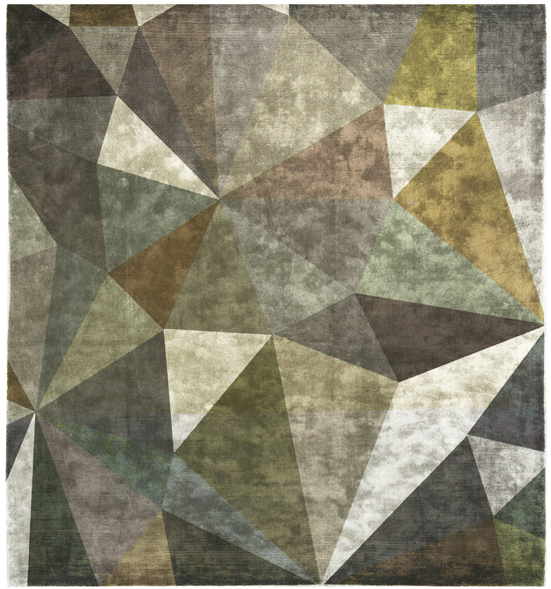 media image for Quel Bordel Hand Knotted Rug in Green design by Second Studio 25