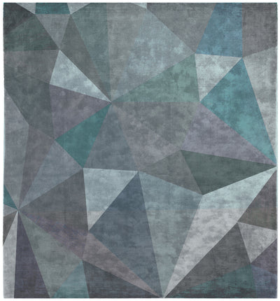 product image of Quel Bordel Hand Knotted Rug in Grey & Blue design by Second Studio 542