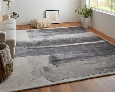 product image for ramiro abstract contemporary hand tufted charcoal ivory rug by bd fine anyr8921chlivyh00 8 47