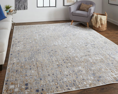 product image for corben mosaic silver gray brown rug news by bd fine lair39g0bgegrye7a 8 5