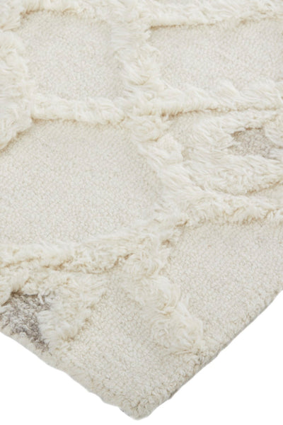 product image for Elika Hand-Tufted Geometric Ivory/Taupe/Tan Rug 4 45