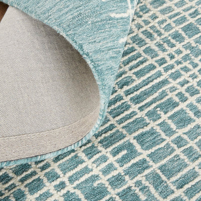 product image for Carrick Hand-Tufted Crosshatch Teal/Stillwater Blue Rug 3 37