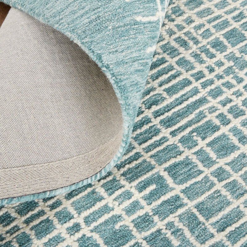 media image for Carrick Hand-Tufted Crosshatch Teal/Stillwater Blue Rug 3 219