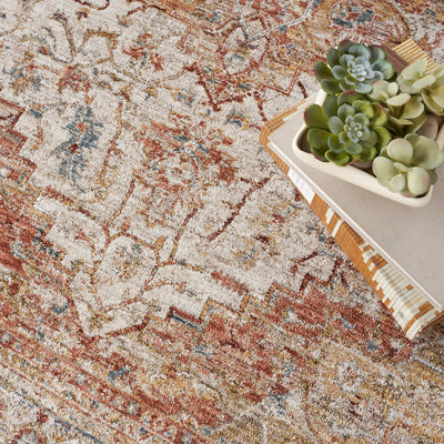 product image for Nourison Home Sahar Ivory Rust Vintage Rug By Nourison Nsn 099446898692 11 81