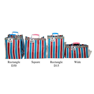 product image for recycled plastic stripe bag rectangle d15 by puebco 503332 8 40
