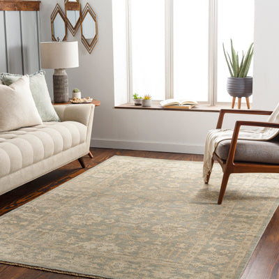 product image for Reign Nz Wool Dark Green Rug Roomscene Image 35