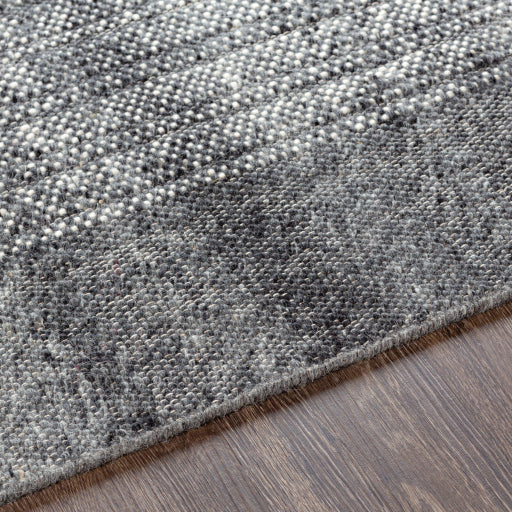 media image for Reliance Wool Grey Rug Texture Image 255