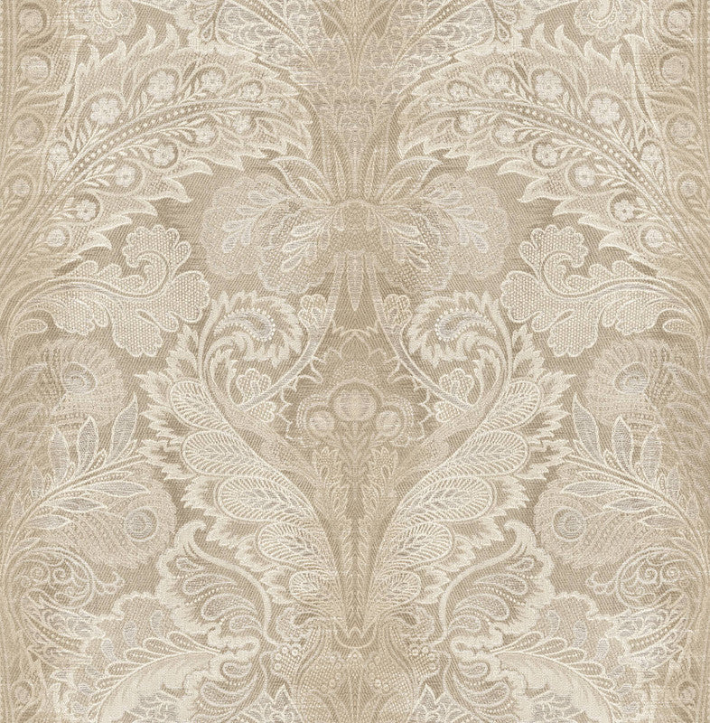 media image for Old Damask Wallpaper in Beige 260