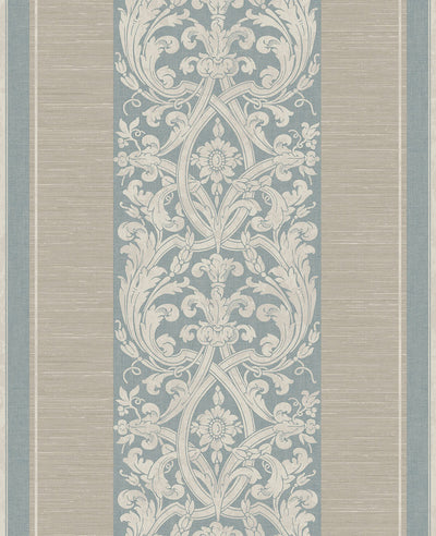 product image of Gothic Stripes Wallpaper in Beige & Green 537