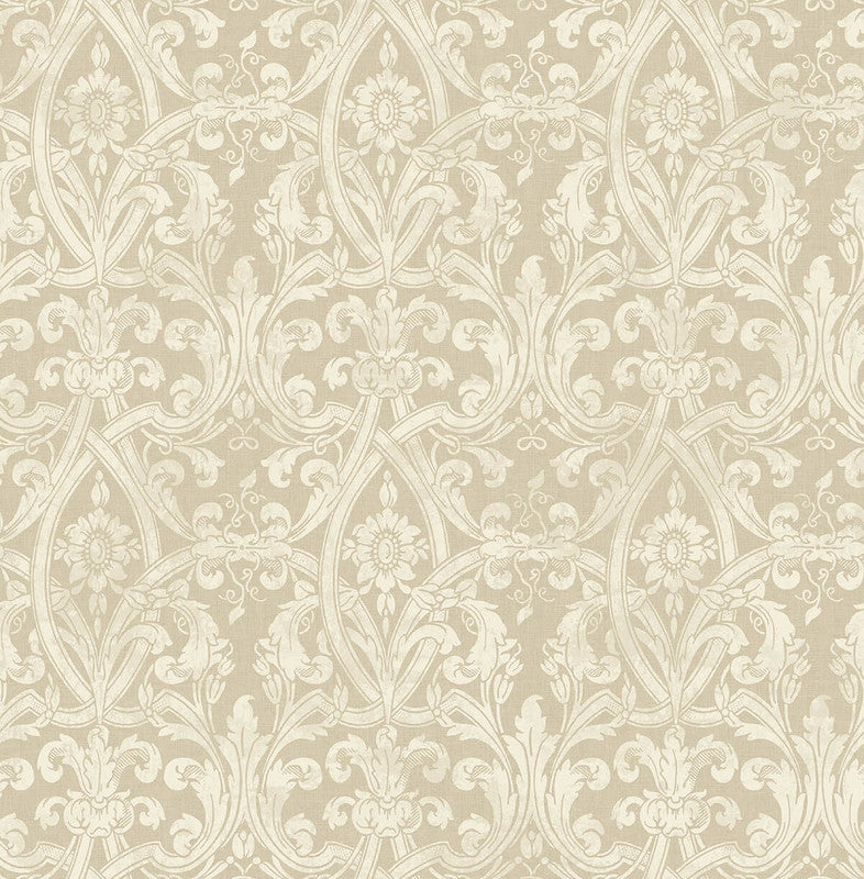 media image for Gothic Wallpaper in Beige & Cream 265